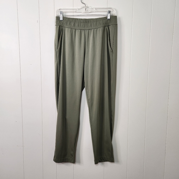 Columbia Green Pull On Pants Elastic Waistband Joggers Activewear Hiking Casual - Picture 1 of 11